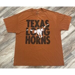 1990s University of Texas Longhorns Foot Locker T Shirt Orange UT Mascot‎ XL